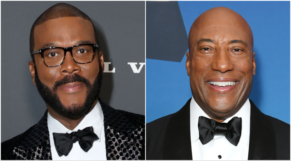 Tyler Perry and Byron Allen side by side