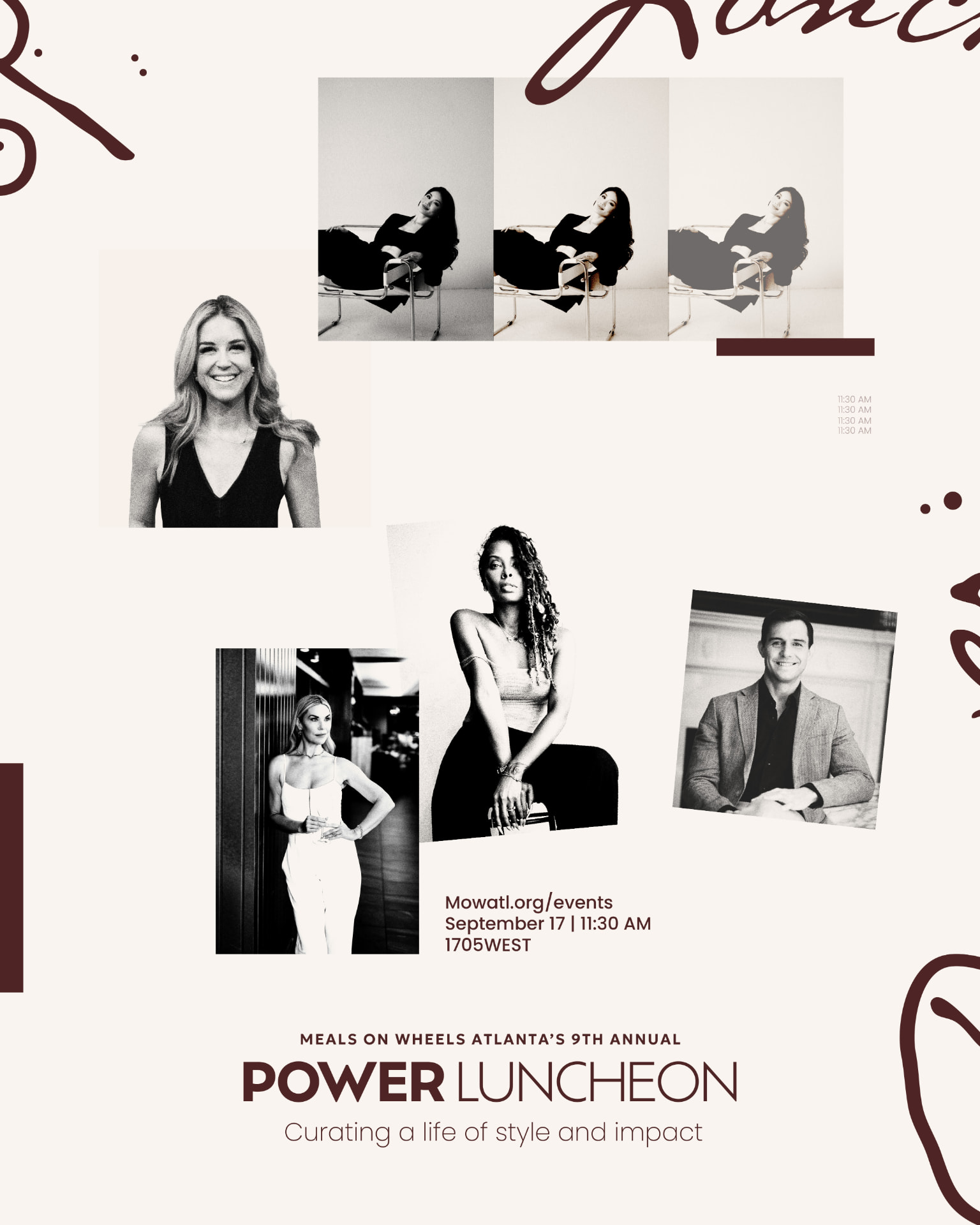 The 9th Annual Meals On Wheels Atlanta Power Luncheon event flyer